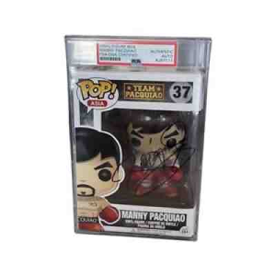 Manny Pacquiao Signed Funko Pop #37 Vaulted PSA DNA COA RARE ENCAP