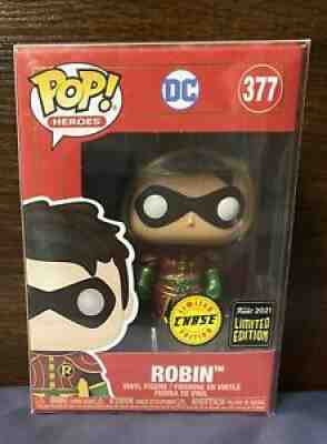 Funko Pop! DC Heroes Imperial Palace Metallic Robin Chase #377 LE500 w/HardStack