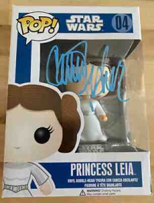 Carrie Fisher Signed Star Wars Princess Leia 04 Funko - JSA N87472