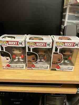 Funko Pop! Rocky # 18 Apollo 19 & Clubber 20 Vinyl Figure Originals