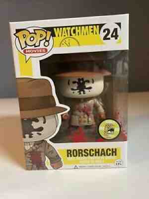 Extremely RARE! Bloody Rorschach Watchmen Funko Pop #24 SDCC 2013, 1/480 Beauty!