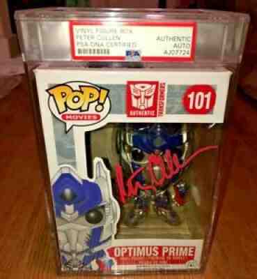 Peter Cullen Transformers Optimus Prime Signed Funko Autograph PSA Encapsulated