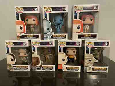 Funko Pop! THE FIFTH ELEMENT movie full 7 pc set MINT/ NM - Vaulted 2015 RAREÂ 