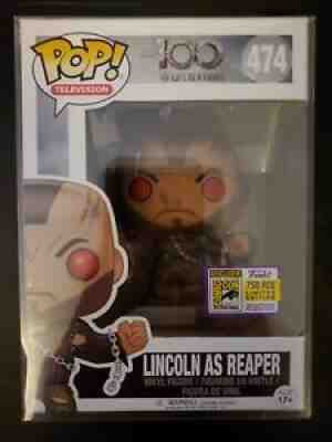 LINCOLN AS REAPER POP 474 THE 100 FUNKO POP VAULTED SAN DIEGO COMIC CON 750 PCS