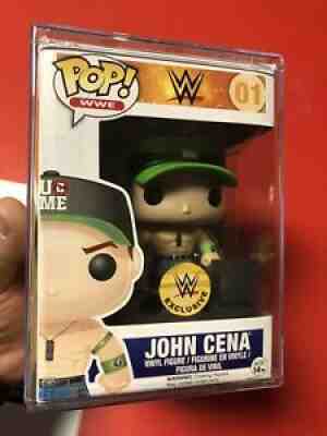 john Cena Wwe exclusive 01 funko pop in hard case Holy Grail