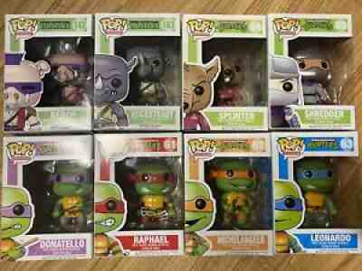 Funko Pop! TMNT and Rocksteady Bebop- Vaulted Original Ninja Turtles *Rare* Lot