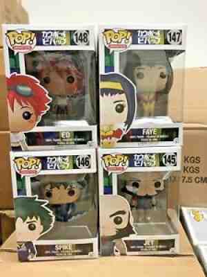 funko pop cowboy bebop Set Spike Fay Ed Jet CASE FRESH MINT