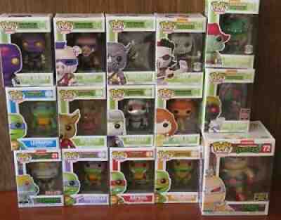 Funko Pop Teenage Mutant Ninja Turtles TMNT Set of 15 Vaulted NEW MINT