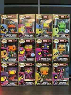 Marvel Blacklight Funko Lot of 12