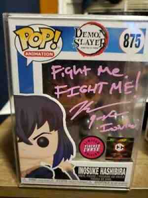 Inosuke signed Demon Slayer Funko Pop Chase Figure Bryce Papenbrook Beckett