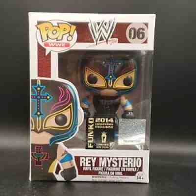 Rey Mysterio Black Attire SDCC Funko Pop #06 WWE Con Exclusive Retired Vaulted