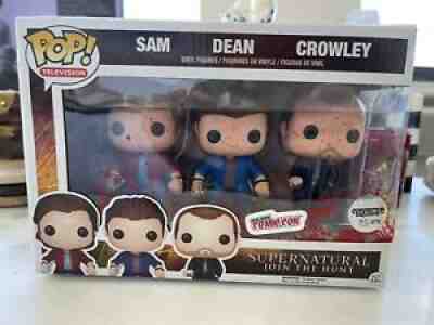 Funko Pop Rare NYCC Exclusive SuperNatural Bloody Sam Dean Crowley 75/275