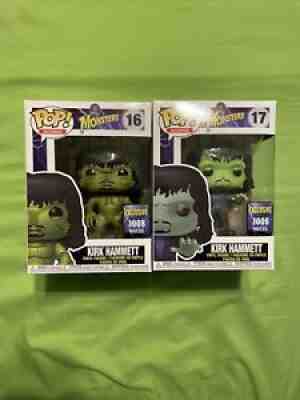 Funko Pop Kirk Hammett Monsters Creature 16 Frankenstein 17 Bundle Set 1008 Pcs