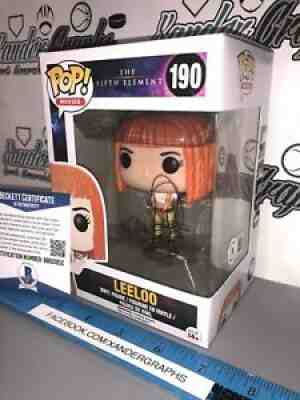 MILLA JOVOVICH LEELOO FIFTH ELEMENT SIGNED AUTOGRAPHED FUNKO POP-BAS COA BECKETT