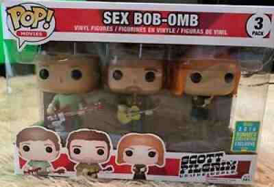 SDCC Scott Pilgrim Sex Bob-Omb Funko Pop 3pk