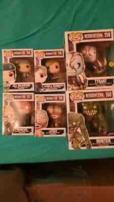 Resident Evil Funko Pop Set Glow In Dark Tyrant Jill Nemesis Leon Hunter Licker