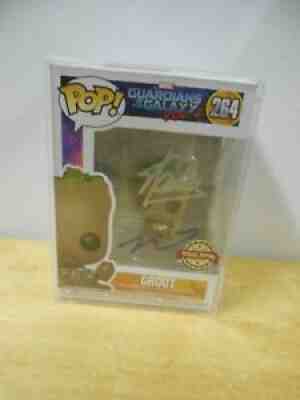 FUNKO POP! MARVEL GUARDIANS OF GALAXY #264 GROOT-SIGNED BY STAN LEE & VIN DIESEL