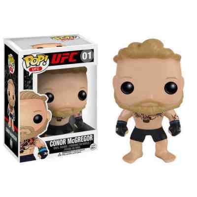 Rare Conor McGregor signed Funko Pop Dethrone Error Shorts PSA DNA ENCAP Vaulted