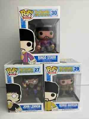 Funko Pop! The Beatles Yellow Submarine 3 Pop Set John Lennon , Ringo , George