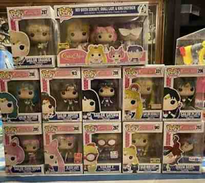 16 Sailor Moon Scouts Black Lady Serenity Tuxedo Rare Funko Pop Collection Lot