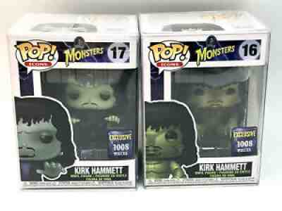 Funko Pop KIRK HAMMETT Monsters Frankenstein 17 Creature 16 Metallica +protector