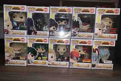 Funko Pop! My Hero Academia Exclusive Lot of 10! DABI STAIN ALLFORONE TOGA DEKU