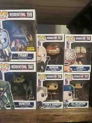 Complete resident evil Funko pop set Jill Leon nemesis licker tyrant hunter