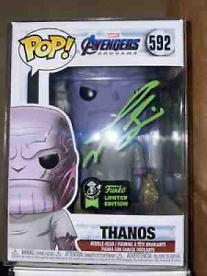 JOSH BROLIN THANOS AVENGERS 592 SIGNED AUTOGRAPH FUNKO POP Beckett Inscription