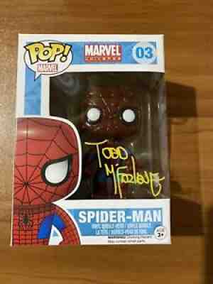 Todd McFarlane Signed Marvel Universe Spider-Man 03 Funko Pop - JSA QQ90178