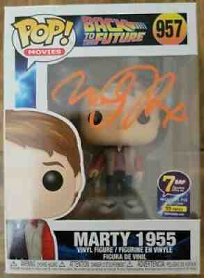 Funko Pop Back To The Future- #957 Marty 1955 Signed By Micheal J. Fox- JSA