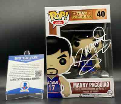 MANNY PACQUIAO SIGNED FUNKO VAULTED BECKETT AUTHENTICATED