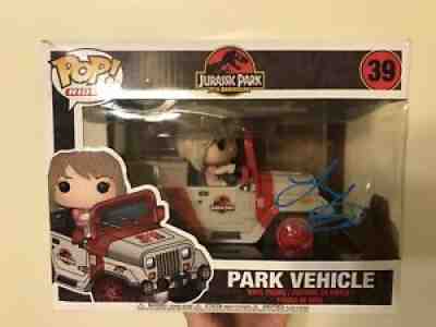 LAURA DERN SIGNED PARK VEHICLE FUNKO POP 39 JURASSIC PARK BECKETT BAS COA AUTO