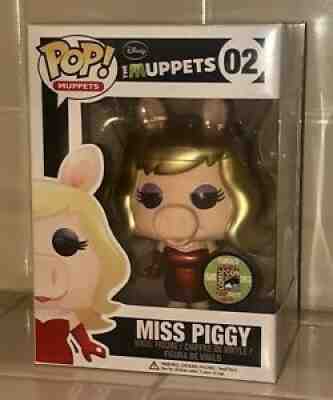 FUNKO SDCC 2013 THE MUPPETS MISS PIGGY METALLIC POP Limited 480 Made RARE GRAIL!