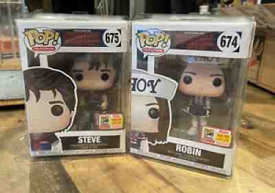 Funko POP Stranger Things SCOOPS AHOY STEVE & ROBIN SDCC 1800 PCS -