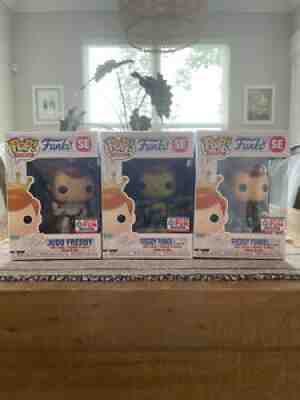 Freddy Funko Pop! 3 pack- Freddy as Marty McFly, Judo Freddy, Freddy As Pufnstuf