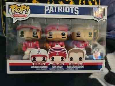 Funko Pop NFL New England Patriots 3-Pack Brady Gronk Edelman