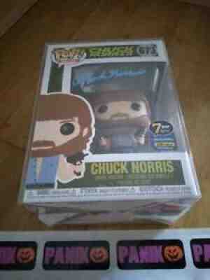 Funko Pop Movies #673 Signed By Chuck Norris Autograph 7BAP JSA COA