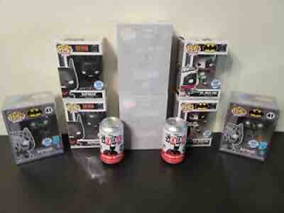 (Lot of 2 Bundles!) DC Batman Day Funko Pop Bundle !! Die Cast, Soda Can,