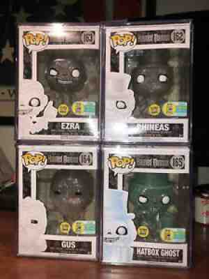 LE Funko POP Haunted Mansion SDCC Hatbox Ezra Gus Phineas Ghost Set Read Damage