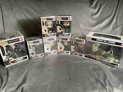 The Witcher Wild Hunt Funko pop! Complete Set, Authentic, Rare, Vaulted.