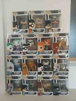 Funko Pop Heroes Batman The Animated Series Lot Of 15 Pops