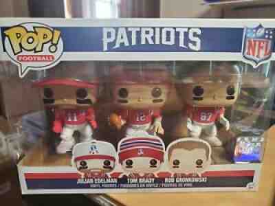 New England Patriots Funko Pop 3pack - Brady Gronkowski Edelman - GOAT!