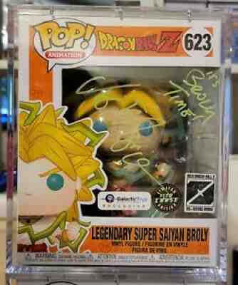 Funko Pop Dragon Ball Z Broly Chase #623 Signed Voice Vic Mignogna + Hard Stack