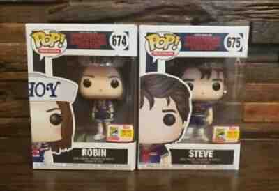 Funko Pop Stranger Things Scoops Ahoy Robin & Steve SDCC Exclusive LE 1800