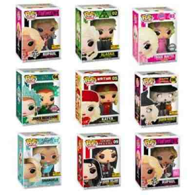 FULL SET RuPaul's Drag Race Funko POPs - TRIXIE MATTEL, KATYA, DRAG CON RUPAUL