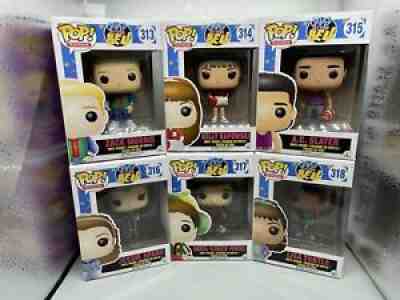 Funko Pop Saved By The Bell Lot Vaulted Complete Six Figure Set New W/ Cases