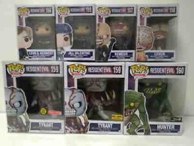 Funko Pop Resident Evil FULL SET all 7 Jill Leon 2 Tyrants Hunter Licker Nemesis