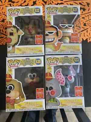 2018 SDCC Funko POP! Banana Splits Snorky Drooper Fleegle Bingo 4 PIECE set