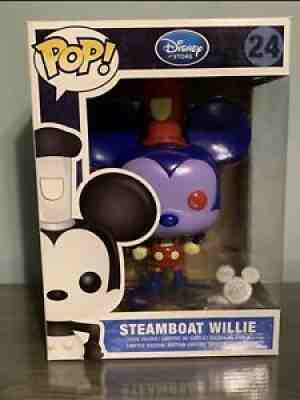 Funko Pop Disney Store Mickey Mouse Steamboat Willie Redux D23