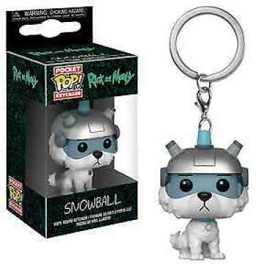 FUNKO Rick and Morty Pocket Pop! Keychain Snowball NEW IN STOCK!